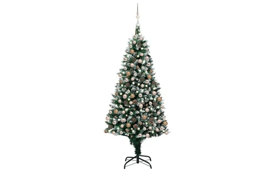 Vidaxl Christmas Tree Artificial Xmas Tree With Pinecones Leds And Ball Set