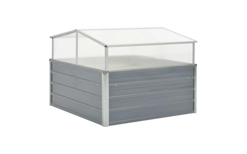 Vidaxl Cold Frame Raised Garden Bed With Cover Greenhouse Galvanized Steel