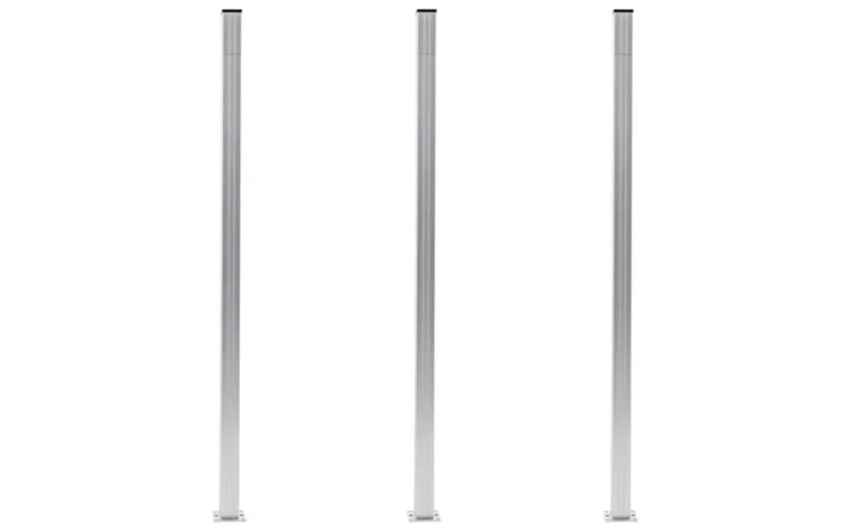 Vidaxl Fence Posts Garden Post Outdoor Metal Fence Post Support Base Aluminum