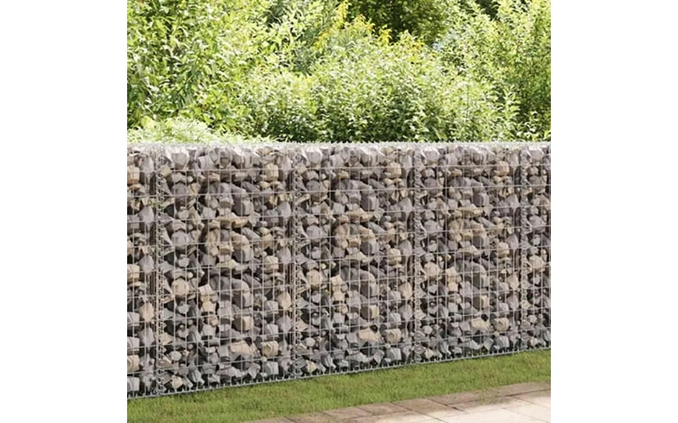 Vidaxl Gabion Basket With Lids Galvanized Steel Gabion Wall Gabion Cage 236 2 X11 8 X59 1