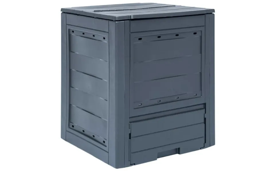 Vidaxl Garden Composter Gray 23.6 X23.6 X28.7 68.7 Gal