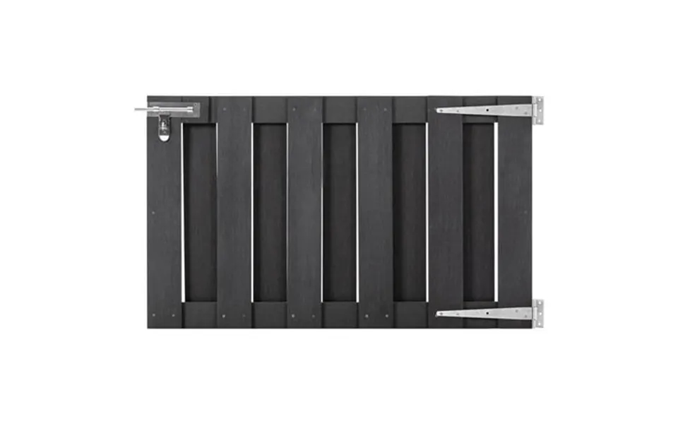 Vidaxl Garden Gate Fence Wall Privacy Screen Fence Gate Panel Border Wpc Gray