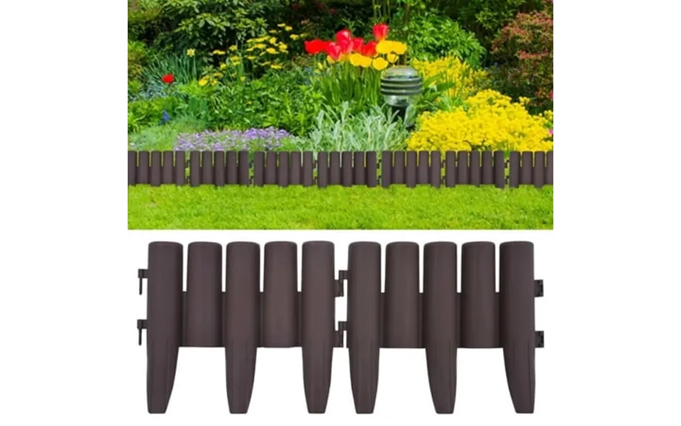 Vidaxl Lawn Edgings 36 Pcs Brown 393.7 Pp