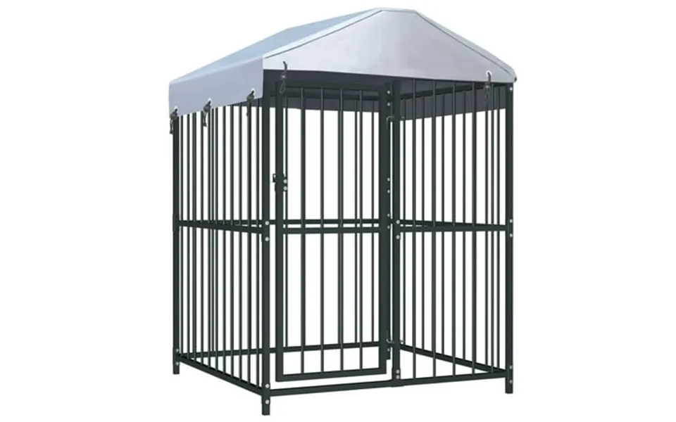 Vidaxl Outdoor Dog Kennel With Roof 47.2 X47.2 X59