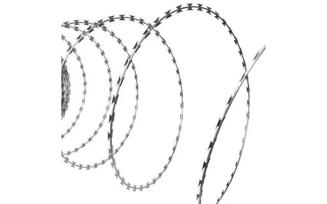 Vidaxl Razor Wire Nato Helical Wire Fence Concertina Wire Galvanized Steel product image
