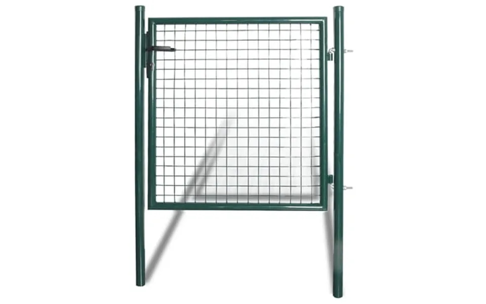 Vidaxl Single Door Fence Gate Powder-coated Steel