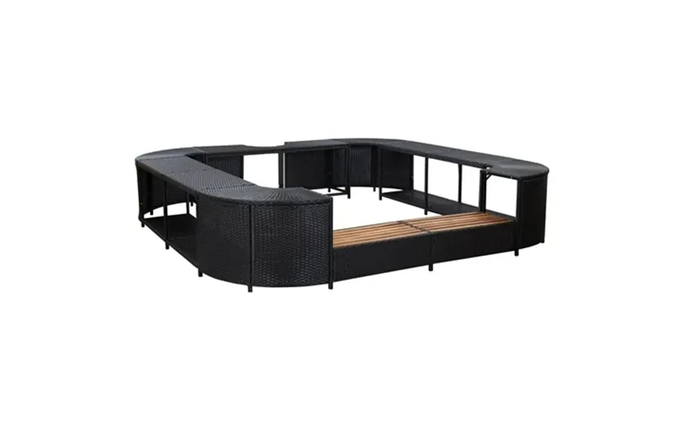 Vidaxl Spa Surround Black