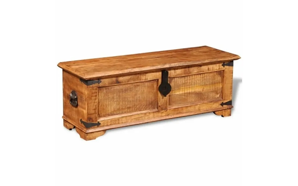 Vidaxl Storage Chest Rough Mango Wood