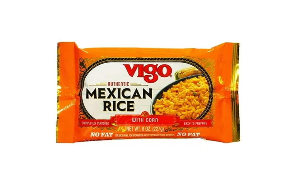 Vigo Authentic Mexican Rice With Corn No Fat 8oz Pack Of 12