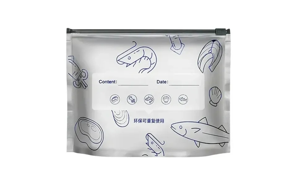 Vikakiooze 10pc Food-grade Aluminum Foil Sealing Bags Refrigerator And Freezer Ziplock Bags For Food Storage