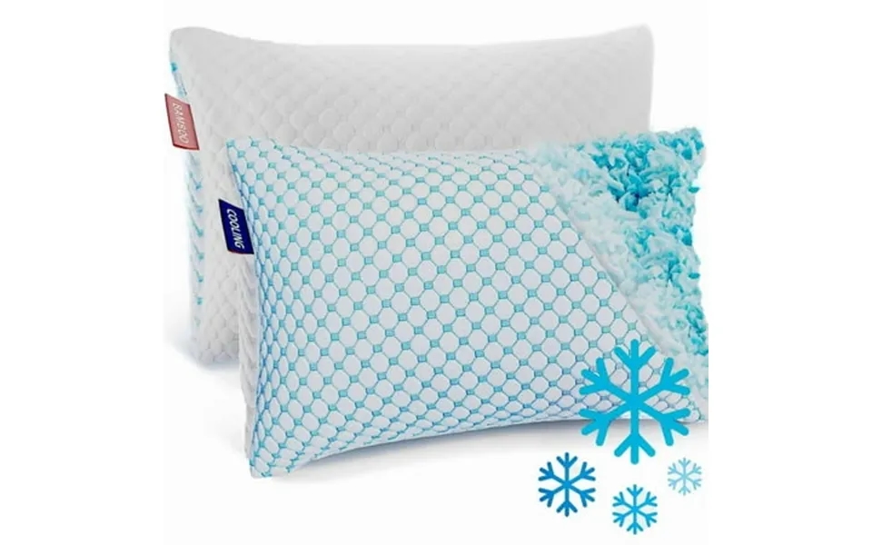 Virtu Temperature Regulating Memory Foam Pillows King Pillows Set Of 2 Reversible King Size Pillows Cooling Pillows King