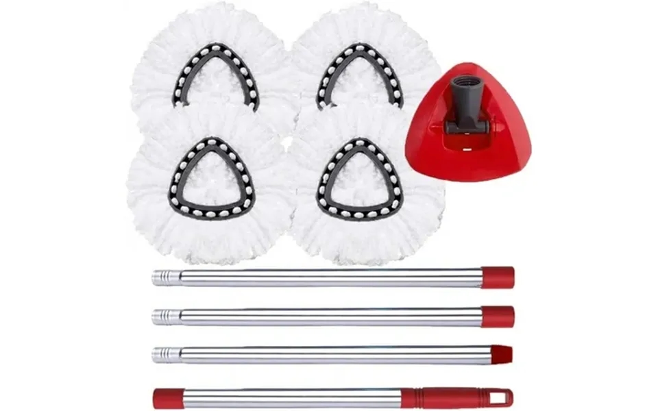 Vislone Spin Mop Head Replacement For O-cedar Mop 4 Microfiber Mop Refills Support 1 Tank System