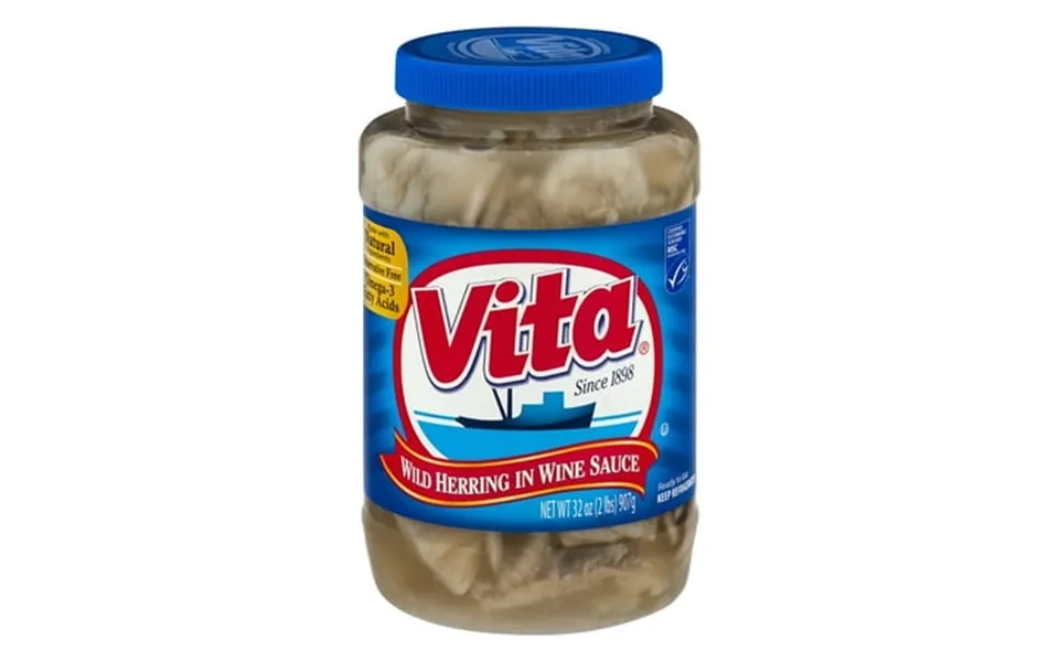 Vita Classic Herring In Wine Sauce 2 Lb. Gluten-free 7g Protein Serving
