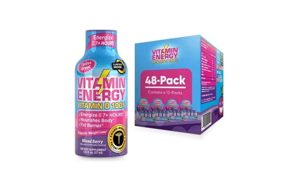 Vitamin Energy Vitamin D Enhanced Sugar Free Keto Vegan Friendly Shot Drink Immune Bone And Muscle Support Energize Up T