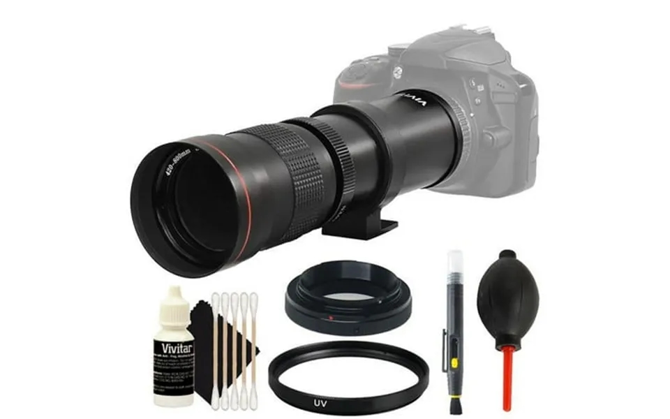 Vivitar 420-800mm F 8.3 Telephoto Zoom Lens Kit For All Nikon Dslr Cameras