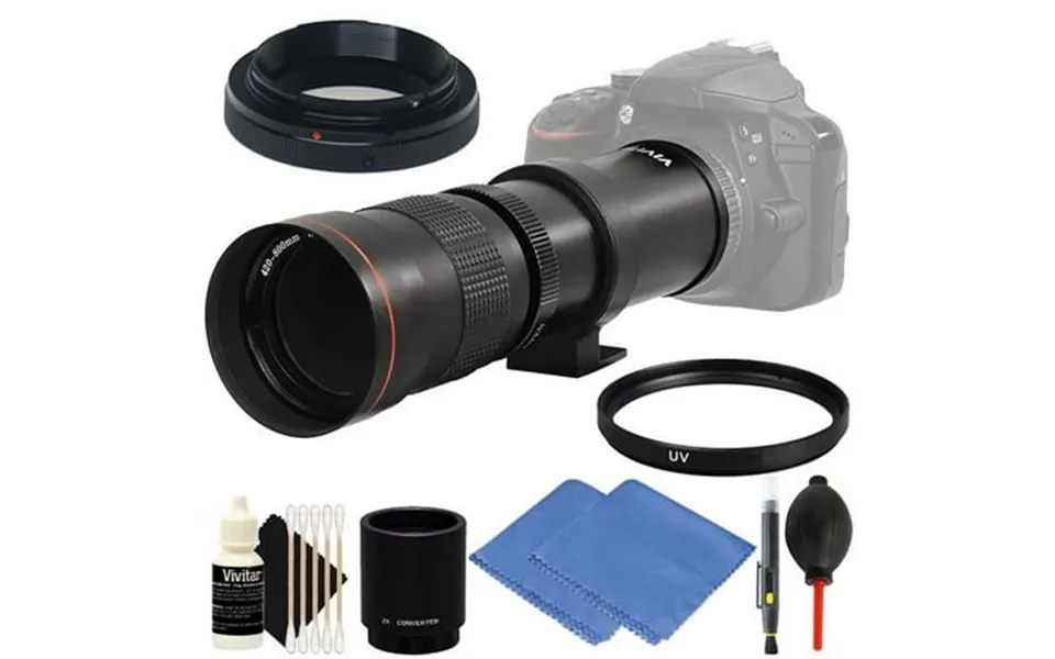 Vivitar 420mm-1600mm F 8.3 Telephoto Zoom Lens For Nikon D5600 D5500 D5300 D5200 D3500 D3400 D3300 D3200 Digital Slr Cam