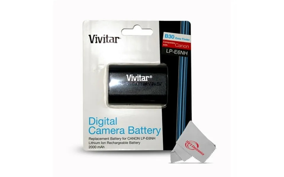 Vivitar Cbe6nh 7.4v 2000mah Li-ion Battery For Canon Lp-e6nh