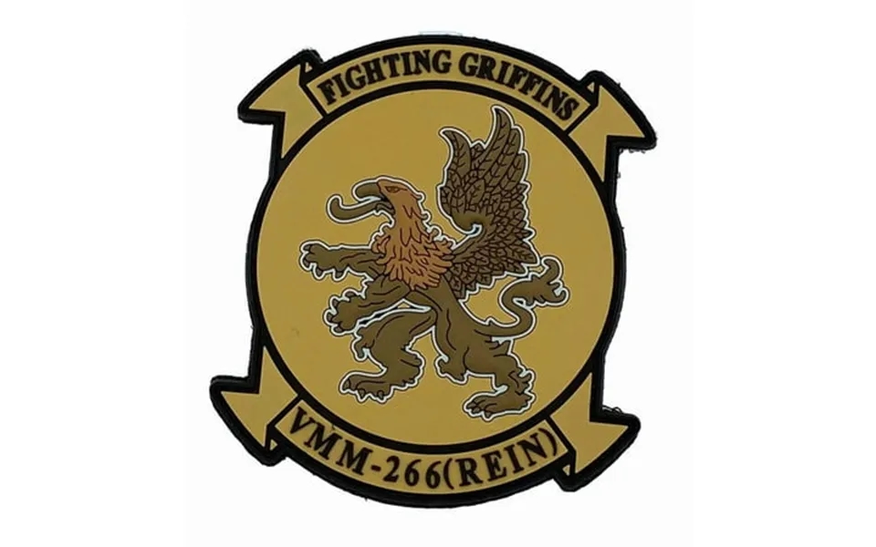 Vmm-266 Fighting Griffins Rein Pvc Patch With Hook And Loop