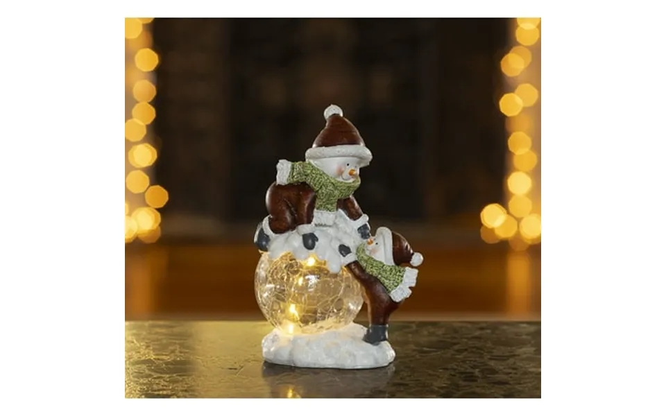 Vp Home Santa And Friends Christmas Trio With Glowing Led Lamppost Holiday