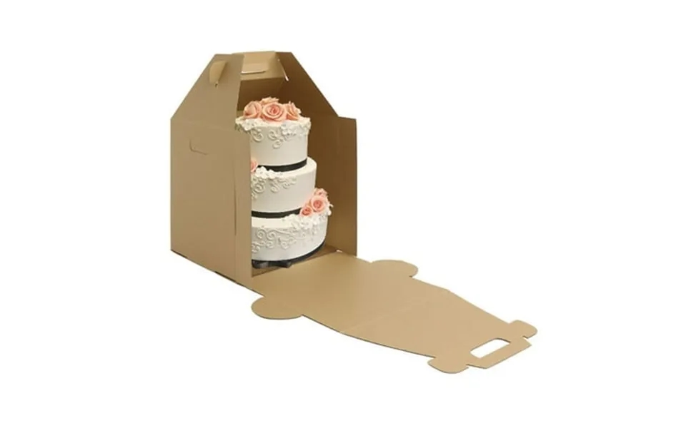 W Packaging Plain Tall Kraft Kraft Cake-carrier Box 10 Pieces 14 X 14 X 16 High