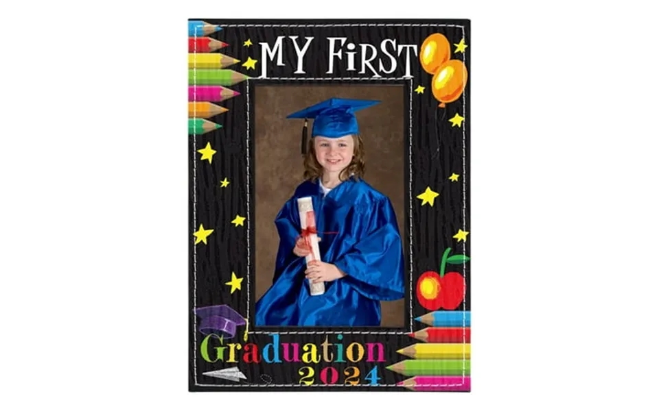 Waahome Preschool Graduation Gift - 4x6 Preschool Graduation Picture Frames Vertical 2024 Cute My First Kindergarten Gif