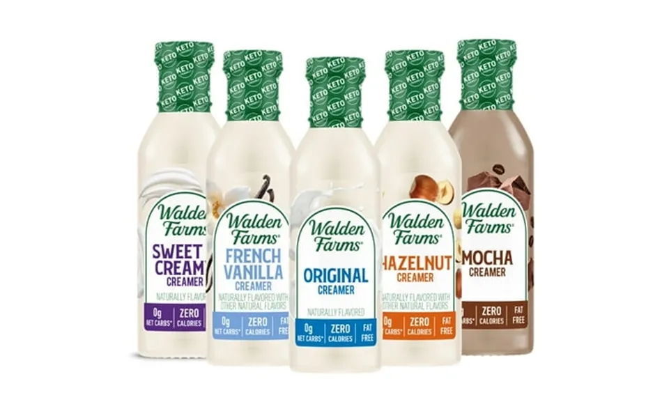 Walden Farms Coffee Creamers Calorie Free Dairy Free Carb Free And Vegan Pack Of 5 Original Cream - Sweet Cream