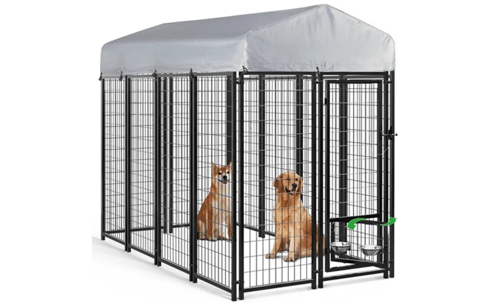 Waleaf 8x4x6 Ft Outdoor Dog Kennel For Large Dogs Large Outdoor Dog Kennel Pet Dog Run Enclosures For Dog Crate Outdoor