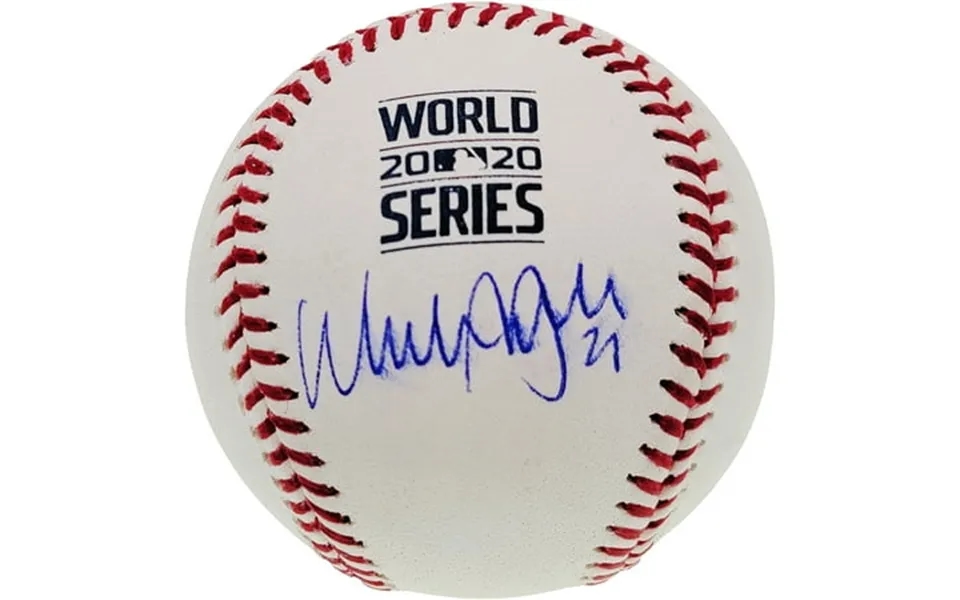 Walker Buehler Autographed Official 2020 World Series Baseball Los Angeles Dodgers Smudged Beckett Bas Qr Wj38943