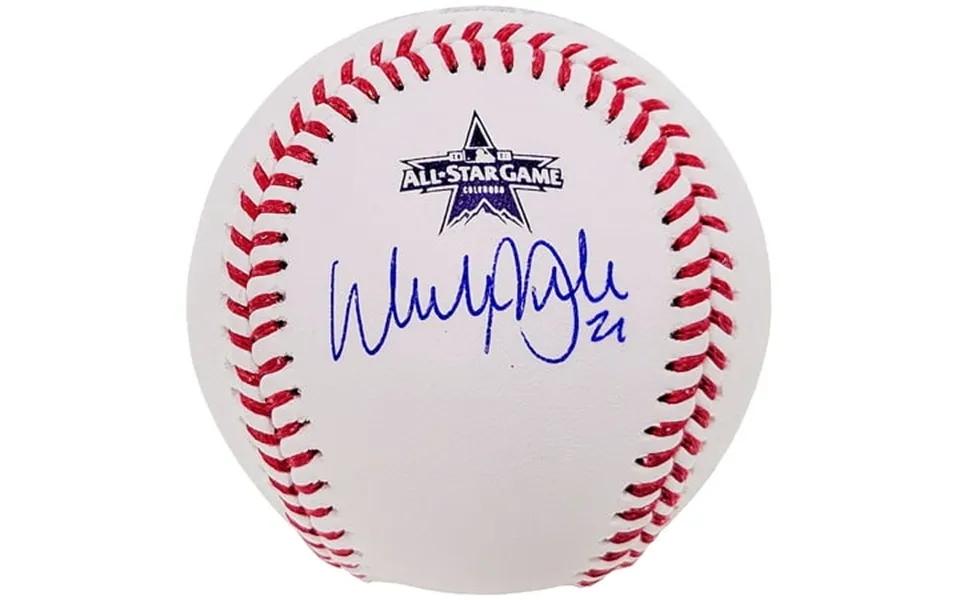 Walker Buehler Autographed Official 2021 All Star Game Logo Baseball Los Angeles Dodgers Beckett Bas Qr Wl26615