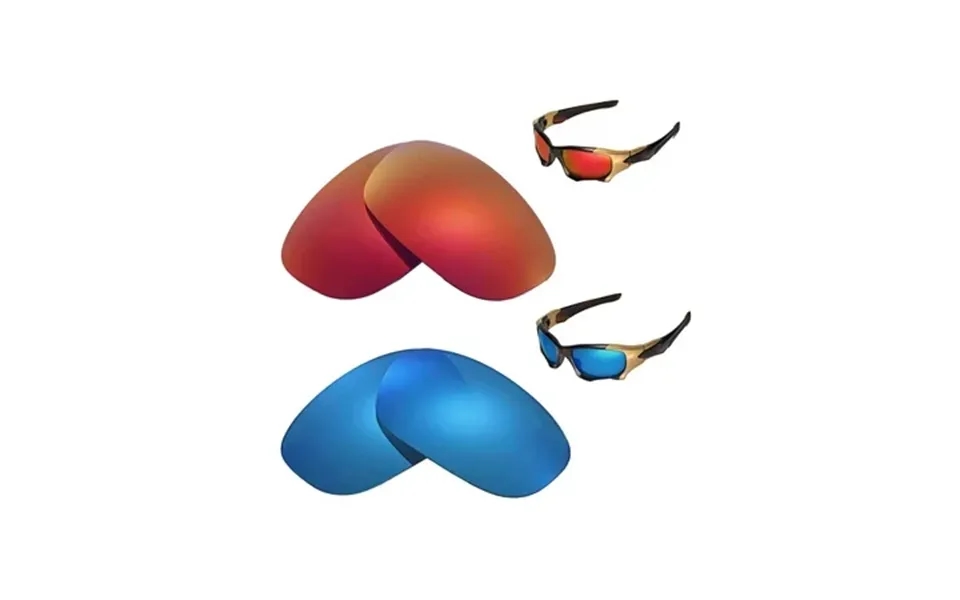 Walleva Polarized Ice Blue Fire Red Lenses For Oakley Pit Boss Ii Sunglasses