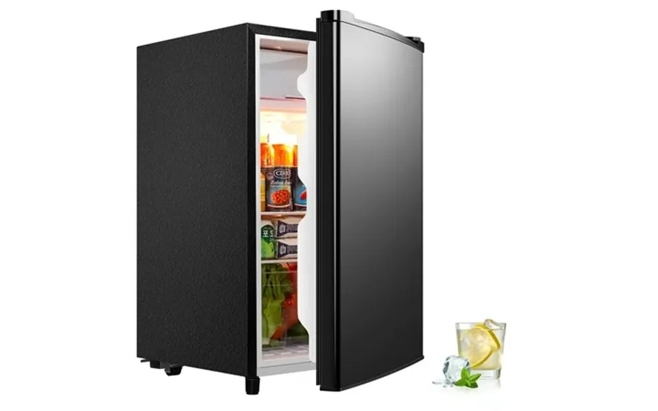 Wanai 3.2 Cu Ft Single Door Mini Fridge Black