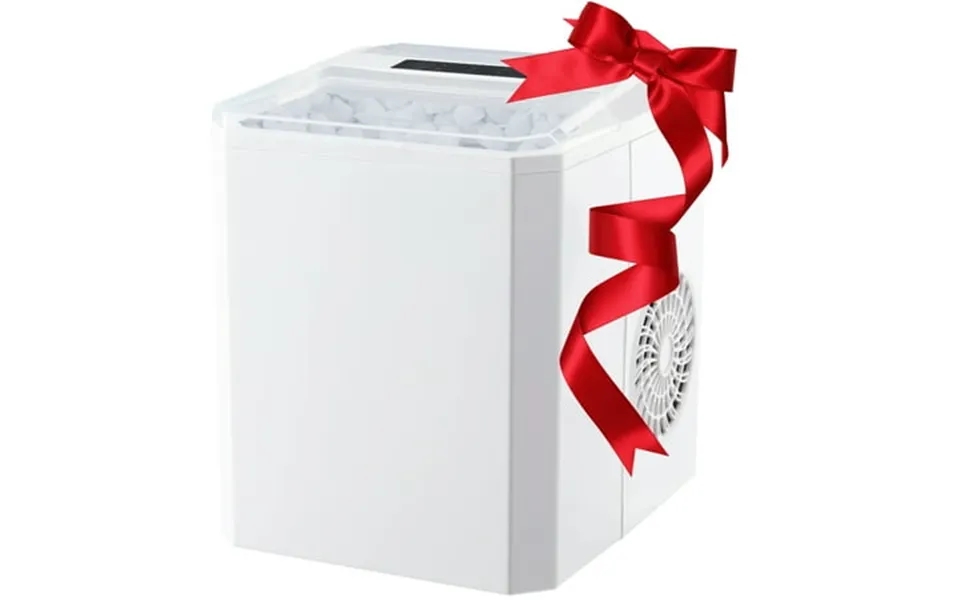 Wanai Ice Maker Countertop 26 Lbs 24h 9 Ice Cubes Ready In 6-8 Minutes Small & Large Ice Cubes White