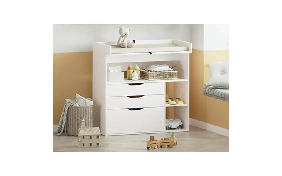 Wanan 3 Drawer Diaper Changing Table Dresser White