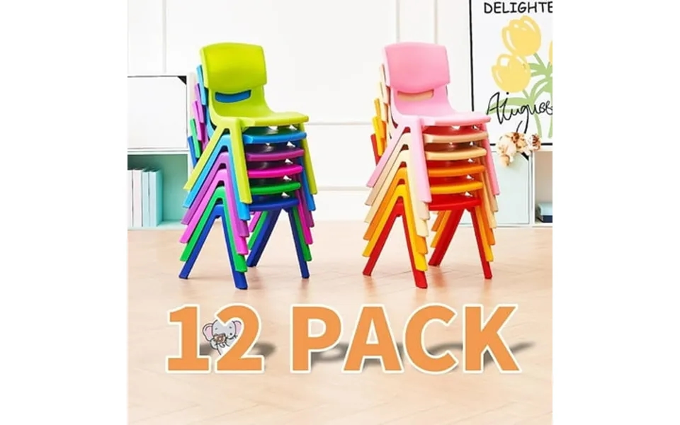 Wanan Toddler Plastic Chairs Modern Outdoor Chairs For Reading And Relaxing Set Of 12