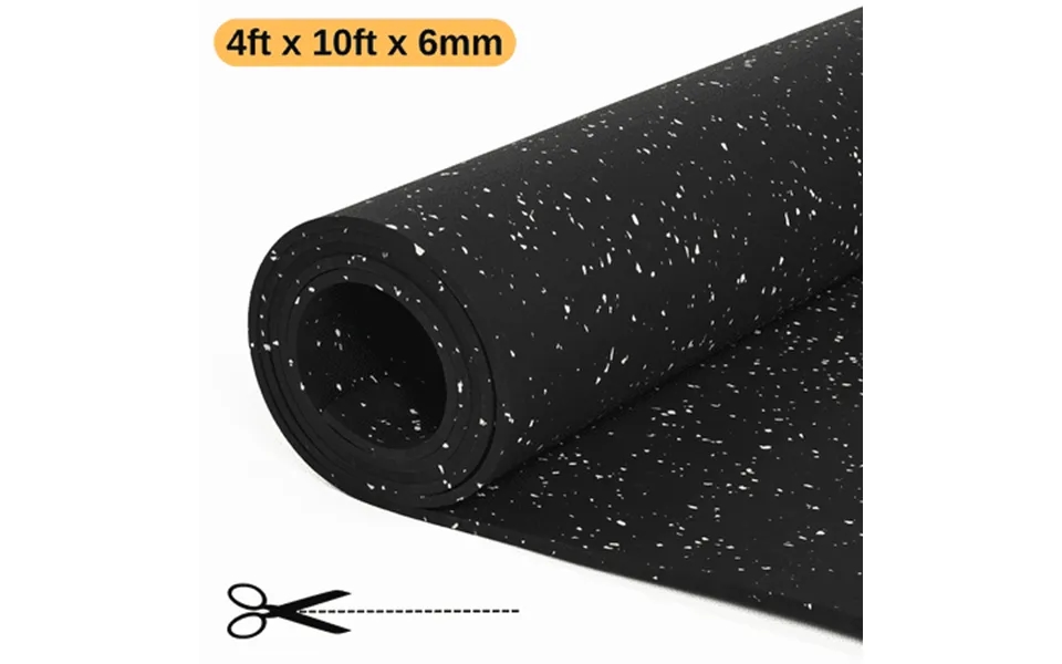 Wanlisell Rubber Gym Flooring Roll 4 X 10 High Density Gym Floor Mats Exercise Rubber Flooring For Home Gym Garage Basem