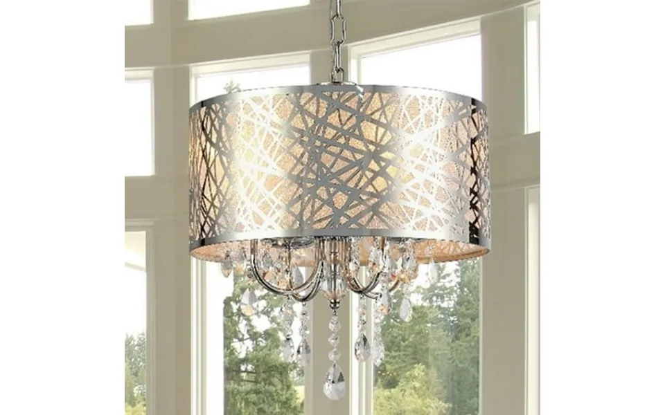 Warehouse Of Tiffany Abstract 4-light Crystal Chandelier