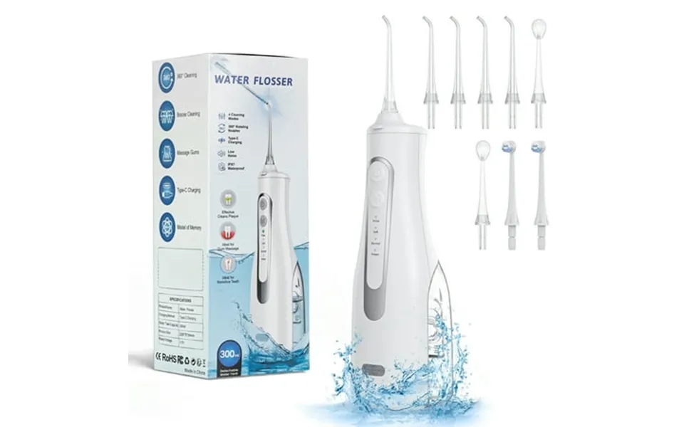 Water Flosser With Large Capacity 300ml Tank Rechargeable Portable Oral Irrigator Teeth Cleaner Professional Water Floss