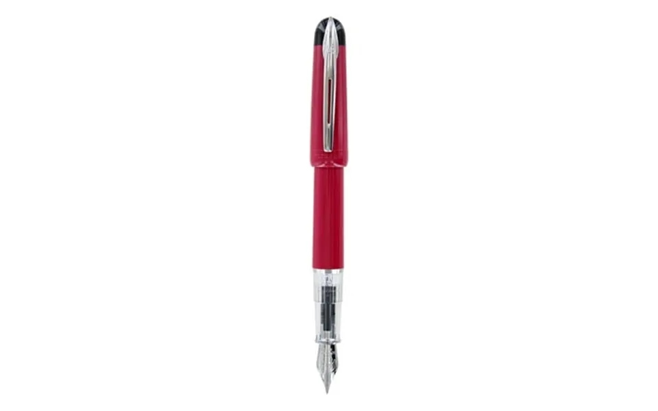 Waterman Kultur Fountain Pen Reflectis Dark Red With Chrome Trim Fine Nib With Blue Ink