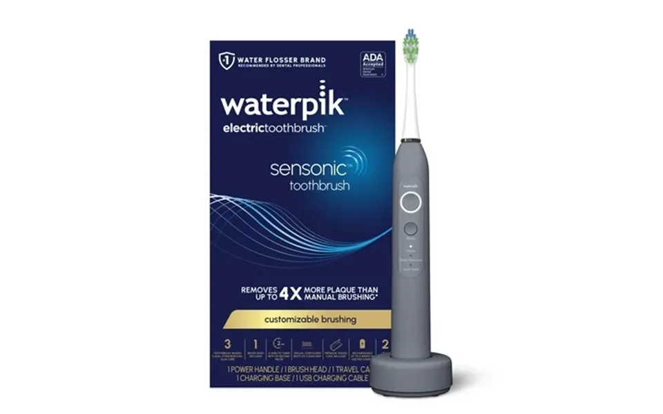 Waterpik Sensonic Sonic Electric Toothbrush Gray Stw-03 Packaging May Vary