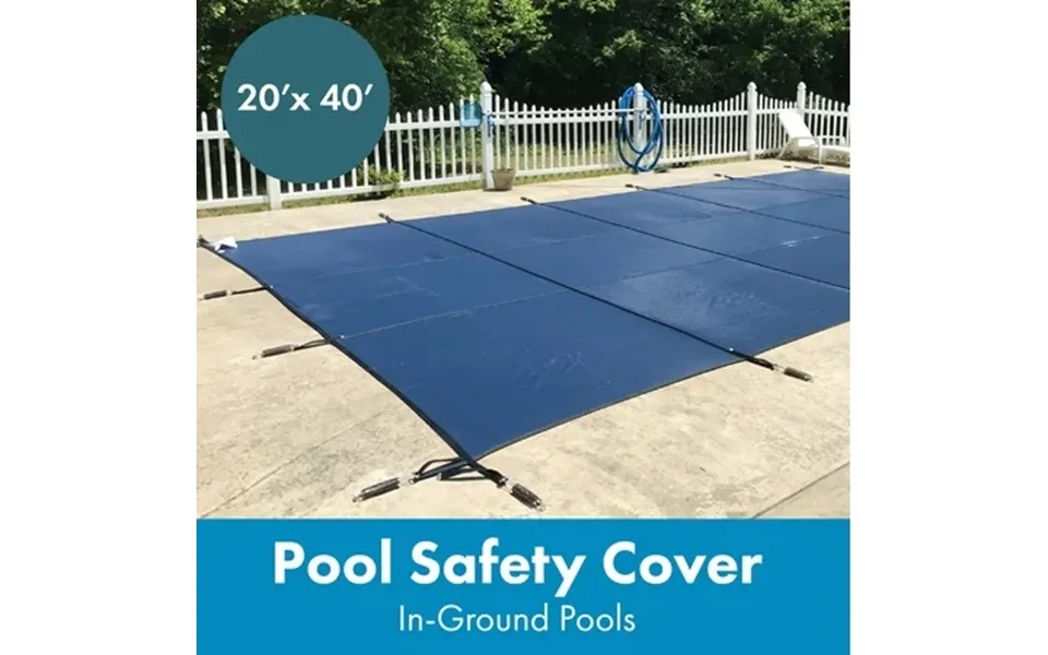 Waterwarden In-ground Pool Safety Cover Fits 20’ X 40 Rectangle Pool Ul Classified To Astm F1346
