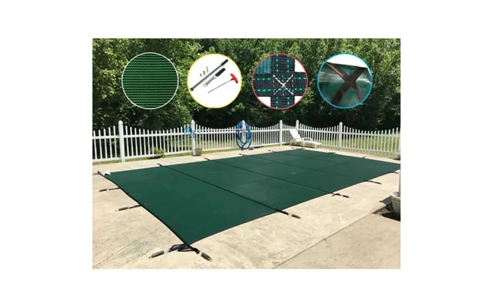 Waterwarden In-ground Pool Safety Cover Fits 30’ X 40’ Rectangle Pool Ul Classified To Astm F1346