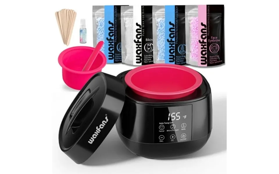 Waxfans Smart Waxing Kit Auto Keep Warmth One Button To Use At Home Waxing Kit For Women Wax Machine For Hair Removal
