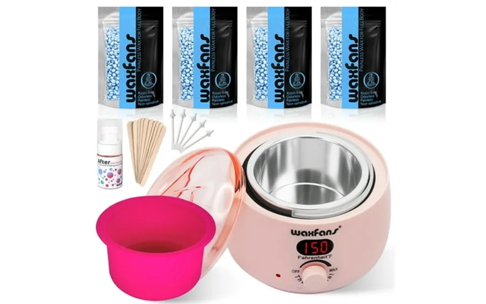 Waxfans Waxing Kit Wax Warmer For Hair Removal Wax Kit With Hard Wax Beads For Women Waxing At Home For Full Body