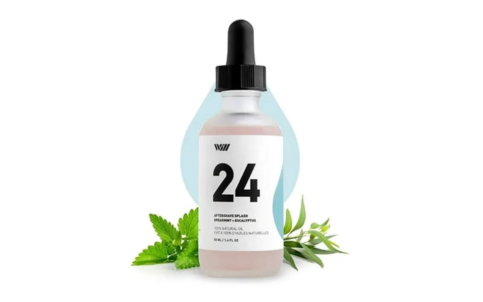 Way Of Will 24 Aftershave For Men After Shave Splash With Aloe Vera Spearmint Eucalyptus Oil