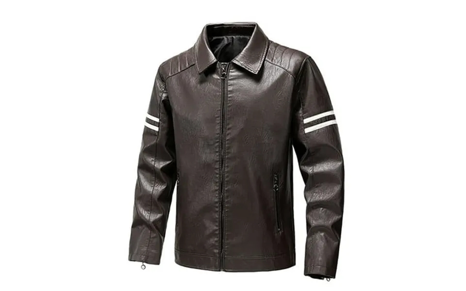 Wdzudu Men S Pu Leather Jacket Causal Slim Fit Faux Leather Motorcycle Jacket Zipper Biker Coat