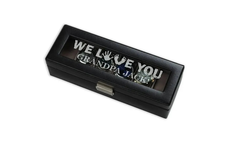 We Love You Personalized 6-piece Watch Case