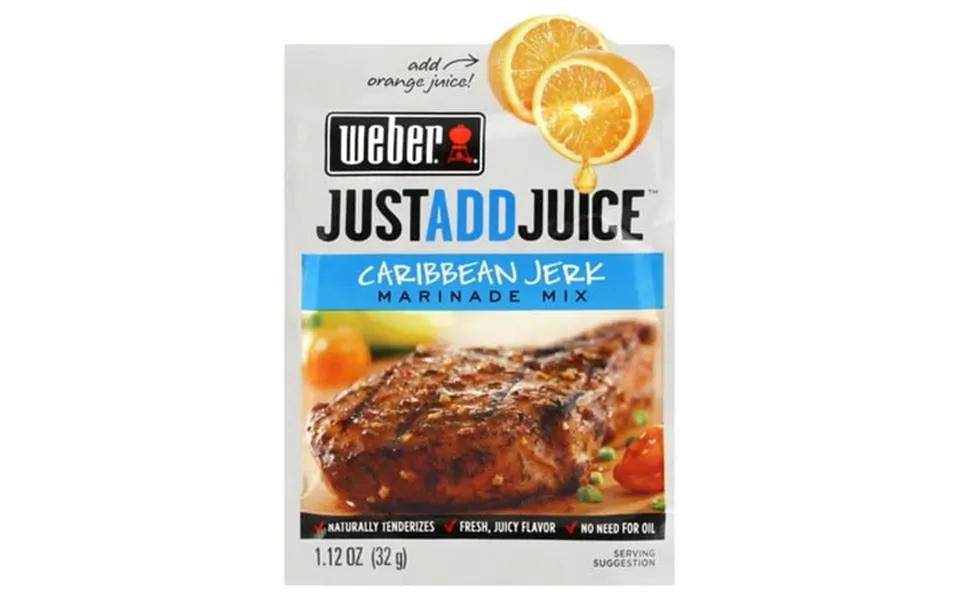 Weber 2009122 Just Add Juice Caribbean Jerk Marinade Mix 1.12 Oz