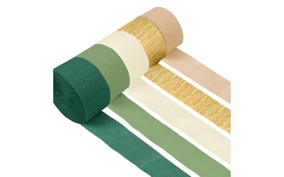 Wedding Party Decorations 5 Rolls Olive Green Khaki Crepe Paper Streamers For Green Boho Wedding Birthday Bridal Baby Sh