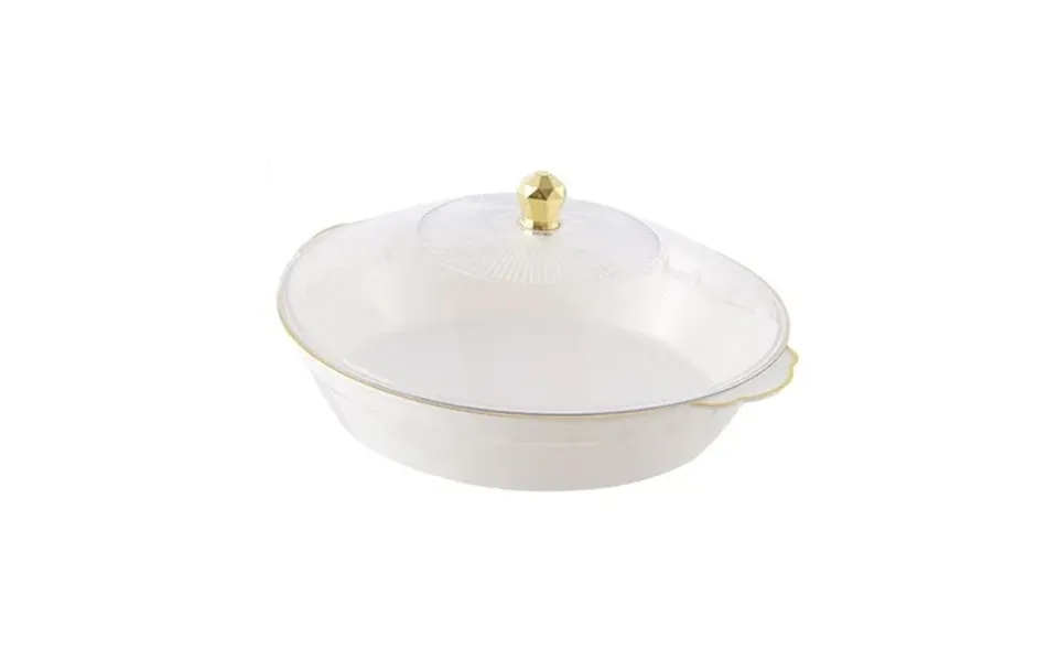 Weilaikeqi Fruit Bowl With Lid Container Decorative Dish For Kitchen Home Breakfast Tea White 39