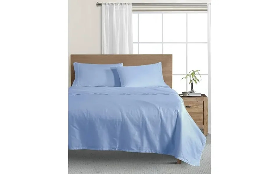 Wellbeing Oxywash Solid 300 Thread Count 4pc Sheet Set